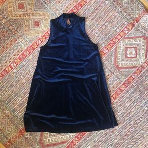 Velvet Mock neck Dress